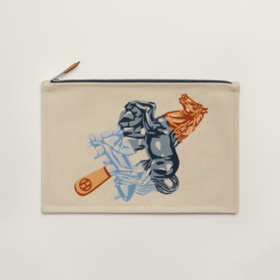 ゲストタオル 《ヴィス・ヴェルサ》 - ブルー | Hermès